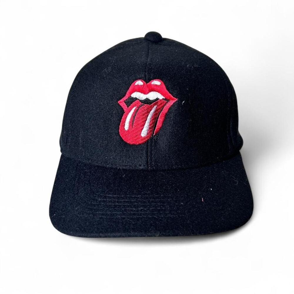 Rolling Stones Voodoo Lounge 90s Vintage Brockum Black Snapback Cap Hat